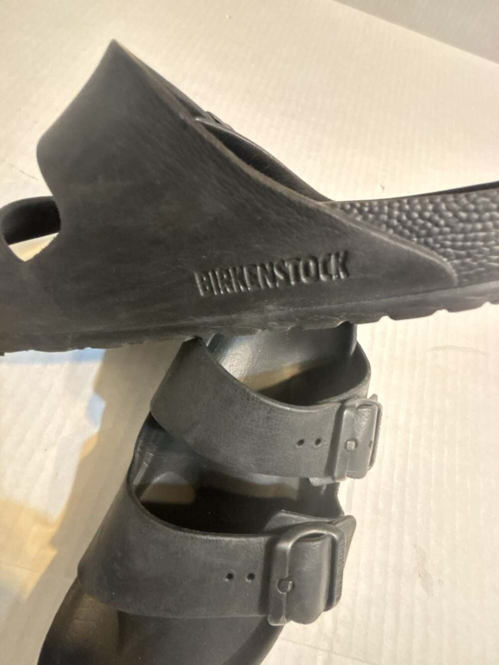 Birkenstock Arizona EVA Double Strap Sandals in Black - Picture 3 of 3